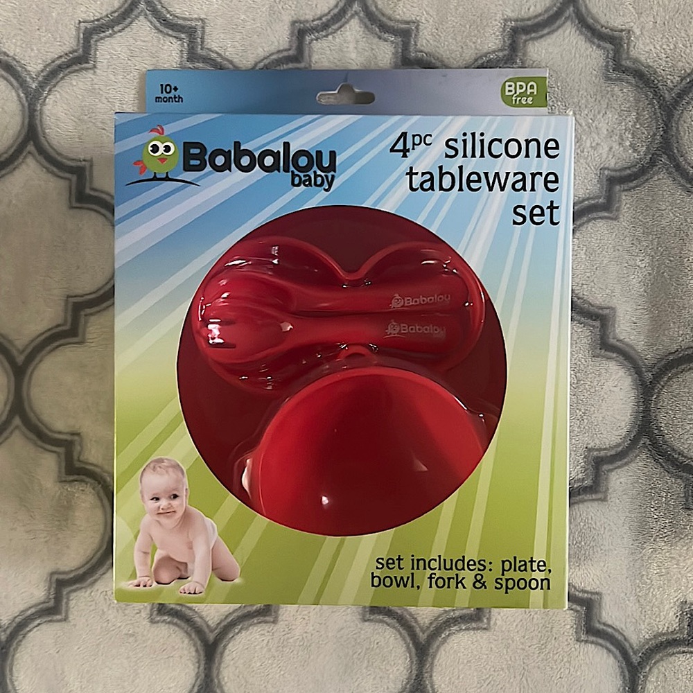 Babalou Baby 4pc Silicone Tableware Set